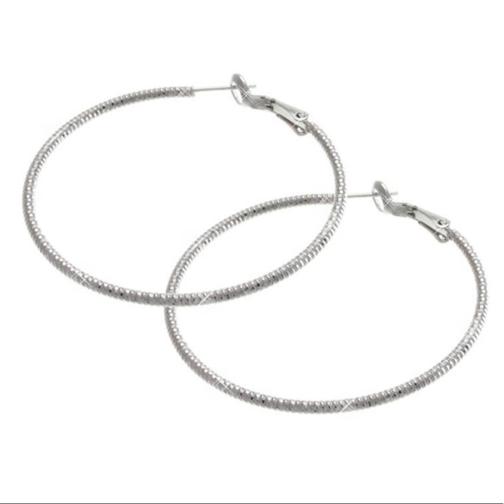 Southmoon Under Silver Hoop Earrings